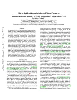 EINNs: Epidemiologically-informed Neural Networks
