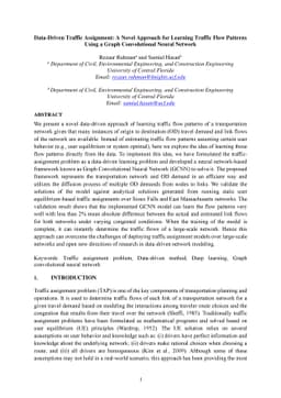 Data-Driven Traffic Assignment: A Novel Approach for Learning Traffic
  Flow Patterns Using a Graph Convolutional Neural Network