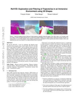 ReViVD: Exploration and Filtering of Trajectories in an Immersive
  Environment using 3D Shapes