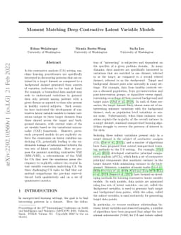 Moment Matching Deep Contrastive Latent Variable Models
