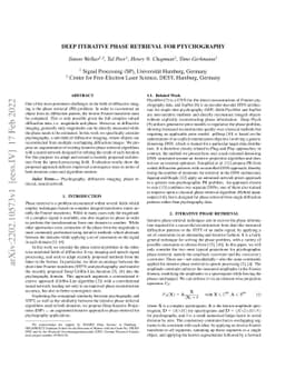Deep Iterative Phase Retrieval for Ptychography