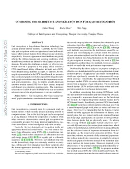 Combining the Silhouette and Skeleton Data for Gait Recognition