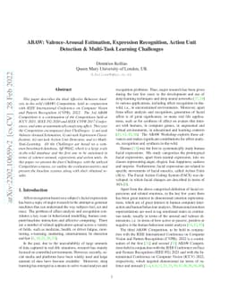 ABAW: Valence-Arousal Estimation, Expression Recognition, Action Unit
  Detection & Multi-Task Learning Challenges