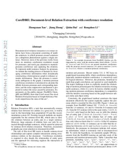 CorefDRE: Document-level Relation Extraction with coreference resolution