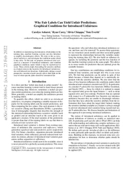Why Fair Labels Can Yield Unfair Predictions: Graphical Conditions for
  Introduced Unfairness