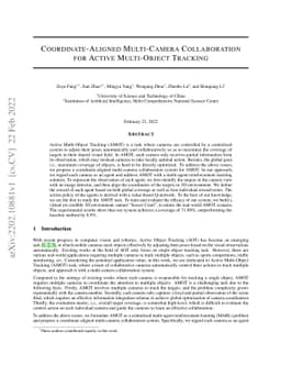 Coordinate-Aligned Multi-Camera Collaboration for Active Multi-Object
  Tracking