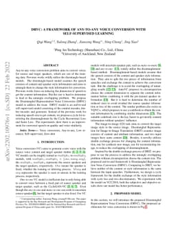 DRVC: A Framework of Any-to-Any Voice Conversion with Self-Supervised
  Learning
