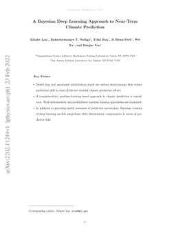 A Bayesian Deep Learning Approach to Near-Term Climate Prediction