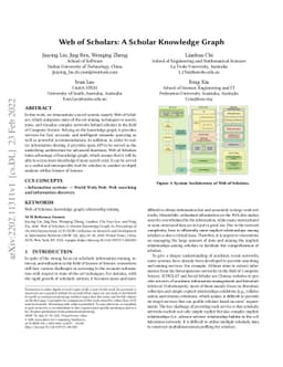 Web of Scholars: A Scholar Knowledge Graph