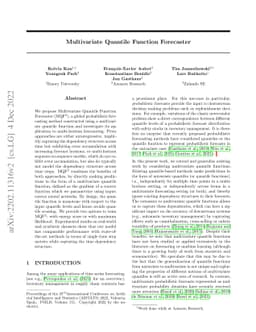 Multivariate Quantile Function Forecaster