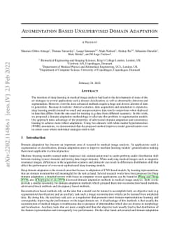 Augmentation based unsupervised domain adaptation