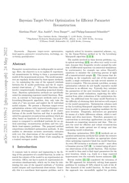 Bayesian Target-Vector Optimization for Efficient Parameter
  Reconstruction
