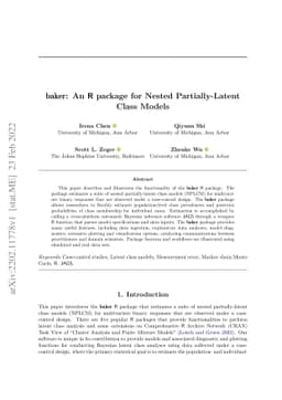 baker: An R package for Nested Partially-Latent Class Models