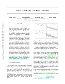 Robust Probabilistic Time Series Forecasting