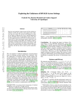 Exploring the Unfairness of DP-SGD Across Settings