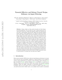 Towards Effective and Robust Neural Trojan Defenses via Input Filtering