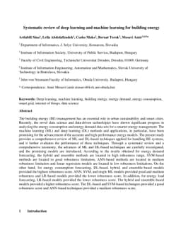 Systematic review of deep learning and machine learning for building
  energy