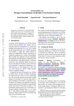UnifiedQA-v2: Stronger Generalization via Broader Cross-Format Training