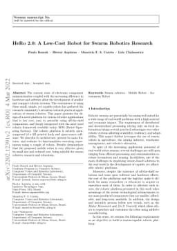 HeRo 2.0: A Low-Cost Robot for Swarm Robotics Research