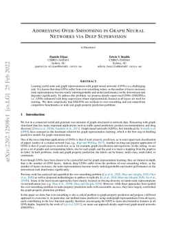 Addressing Over-Smoothing in Graph Neural Networks via Deep Supervision