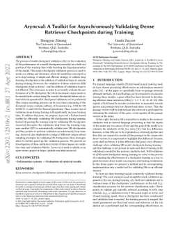 Asyncval: A Toolkit for Asynchronously Validating Dense Retriever
  Checkpoints during Training