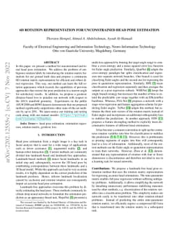 6D Rotation Representation For Unconstrained Head Pose Estimation