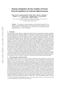 Domain Adaptation: the Key Enabler of Neural Network Equalizers in
  Coherent Optical Systems