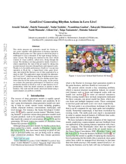 GenéLive! Generating Rhythm Actions in Love Live!