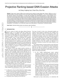 Projective Ranking-based GNN Evasion Attacks