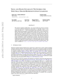 Sign and Basis Invariant Networks for Spectral Graph Representation
  Learning