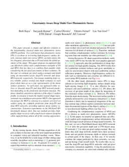 Uncertainty-Aware Deep Multi-View Photometric Stereo