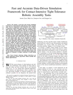 Fast and Accurate Data-Driven Simulation Framework for Contact-Intensive
  Tight-Tolerance Robotic Assembly Tasks