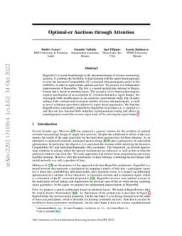 Optimal-er Auctions through Attention