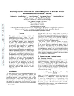Learning over No-Preferred and Preferred Sequence of Items for Robust
  Recommendation (Extended Abstract)