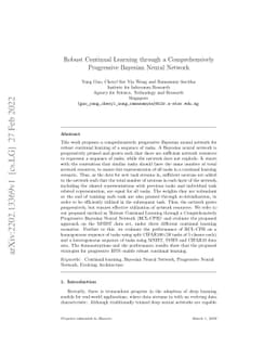 Robust Continual Learning through a Comprehensively Progressive Bayesian
  Neural Network