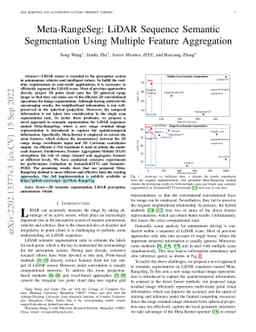 Meta-RangeSeg: LiDAR Sequence Semantic Segmentation Using Multiple
  Feature Aggregation