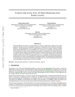 Taming the Long Tail of Deep Probabilistic Forecasting