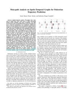 Meta-path Analysis on Spatio-Temporal Graphs for Pedestrian Trajectory
  Prediction