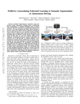 FedDrive: Generalizing Federated Learning to Semantic Segmentation in
  Autonomous Driving