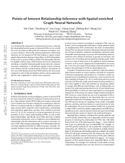 Points-of-Interest Relationship Inference with Spatial-enriched Graph
  Neural Networks