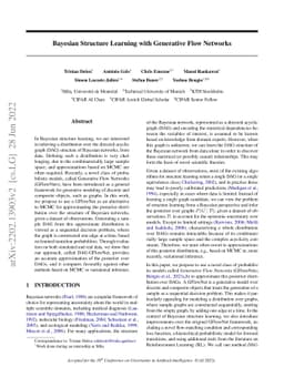 Bayesian Structure Learning with Generative Flow Networks