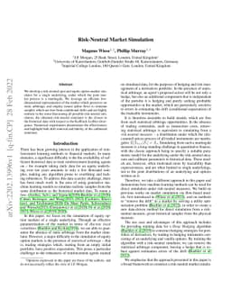 Risk-Neutral Market Simulation