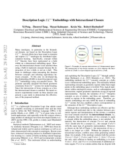 Description Logic EL++ Embeddings with Intersectional Closure