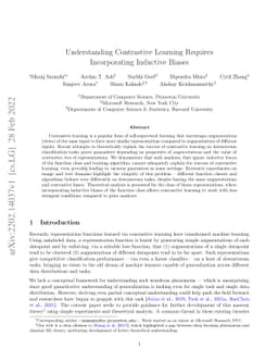 Understanding Contrastive Learning Requires Incorporating Inductive
  Biases