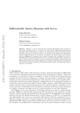 Differentiable Matrix Elements with MadJax