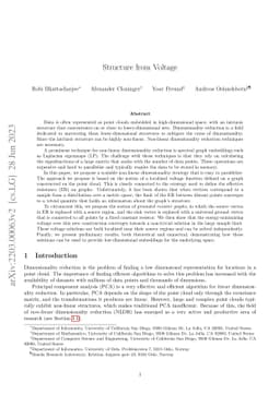 Structure from Voltage