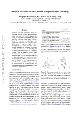 Structure Extraction in Task-Oriented Dialogues with Slot Clustering