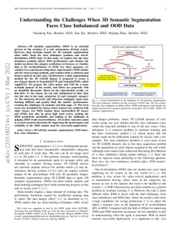 Understanding the Challenges When 3D Semantic Segmentation Faces Class
  Imbalanced and OOD Data