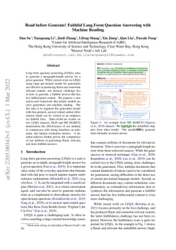 Read before Generate! Faithful Long Form Question Answering with Machine
  Reading