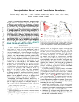 Descriptellation: Deep Learned Constellation Descriptors
